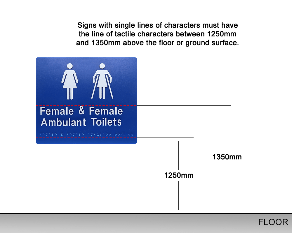 ada braille signage installation